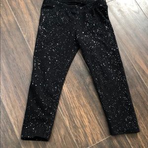 Sparkle Black Leggings 2T EUC